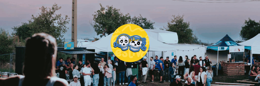 Logo de la Récré Festival + fond du festival