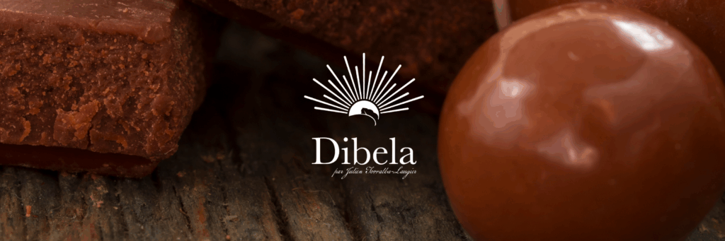 Logo de chocolat et logo Dibela